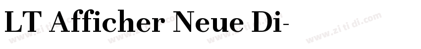 LT Afficher Neue Di字体转换